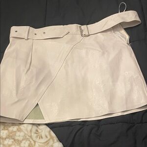 The Vintage Shop Cream Wrap Skirt